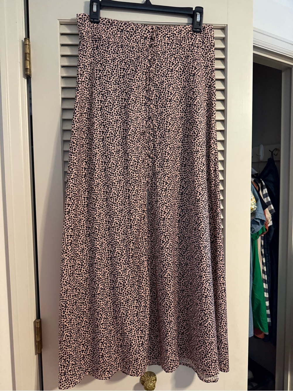 Free people midi button down skirt